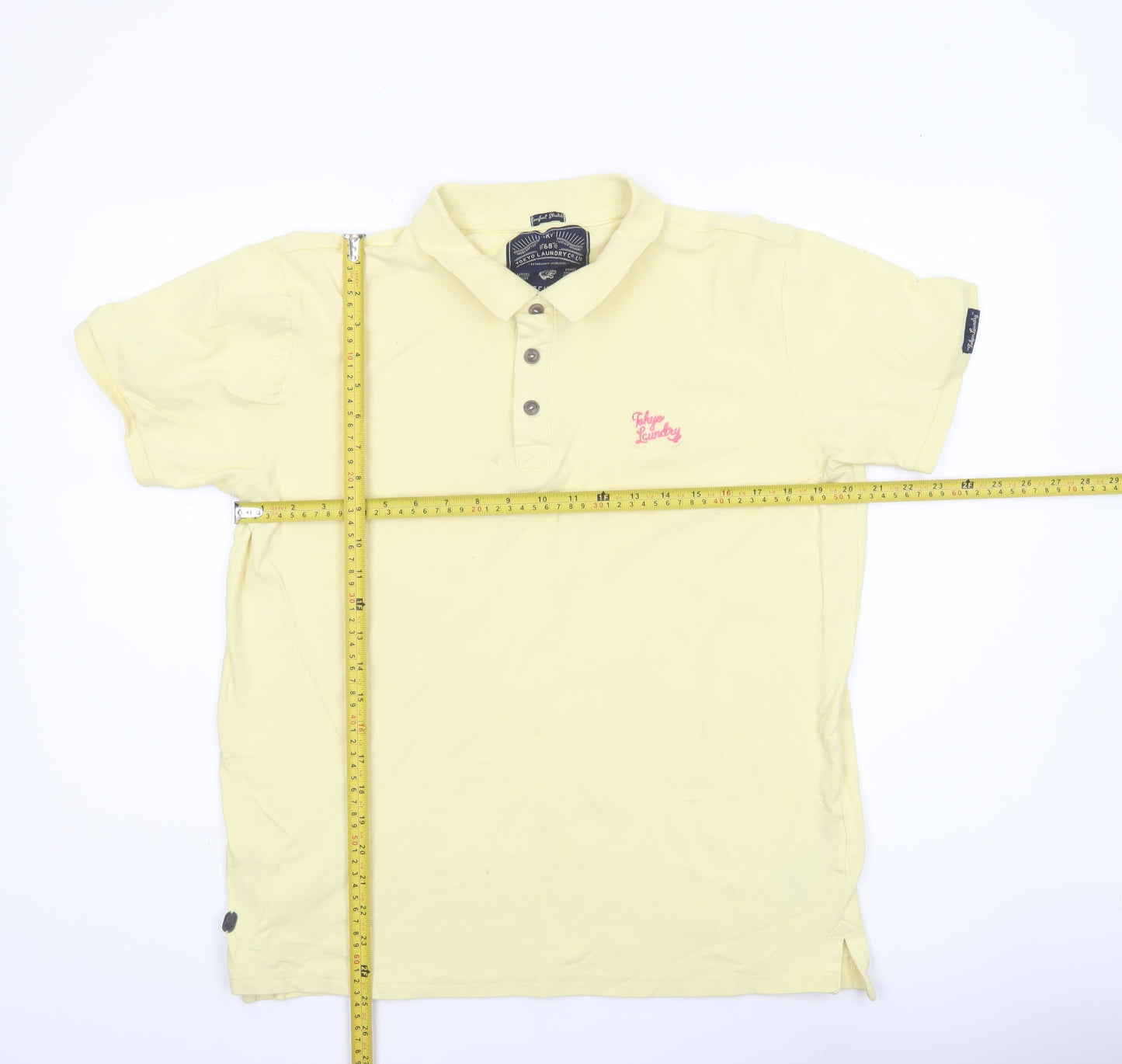 Mens UK Size L Tokyo Laundry Cotton Blend Polo Shirt
