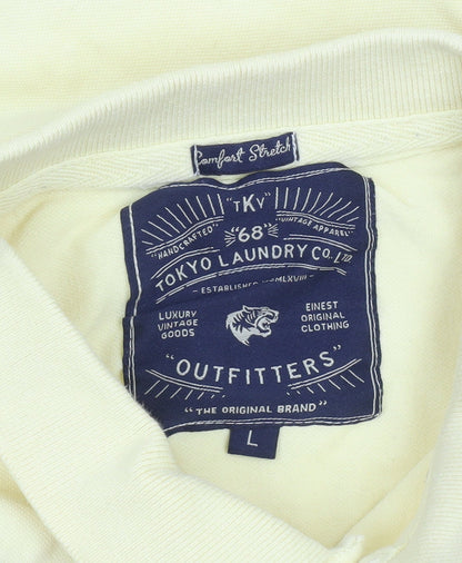 Mens UK Size L Tokyo Laundry Cotton Blend Polo Shirt