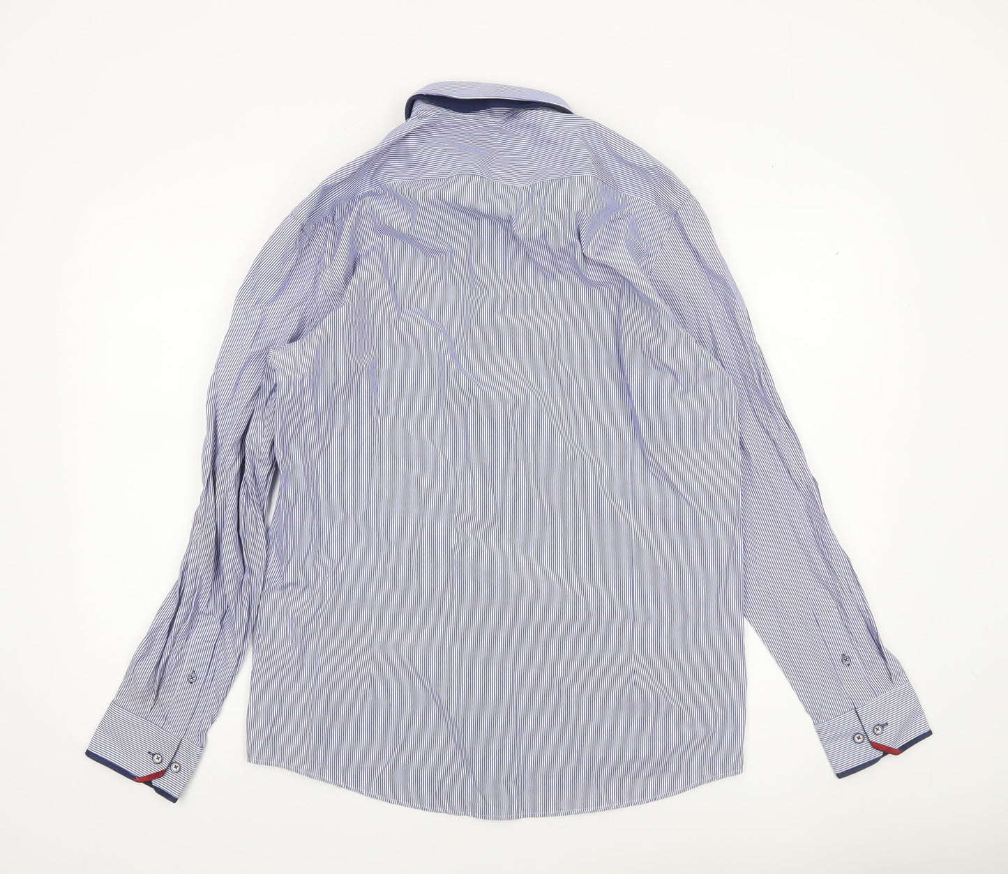 Mens UK Collar Size L Advise Smart Blue  Dress Shirt