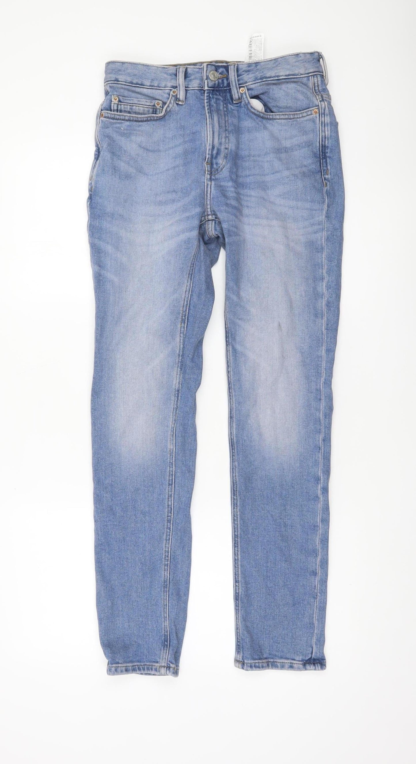 Womens UK Size 8 Pull&Bear Slim Fit Skinny Blue Jeans