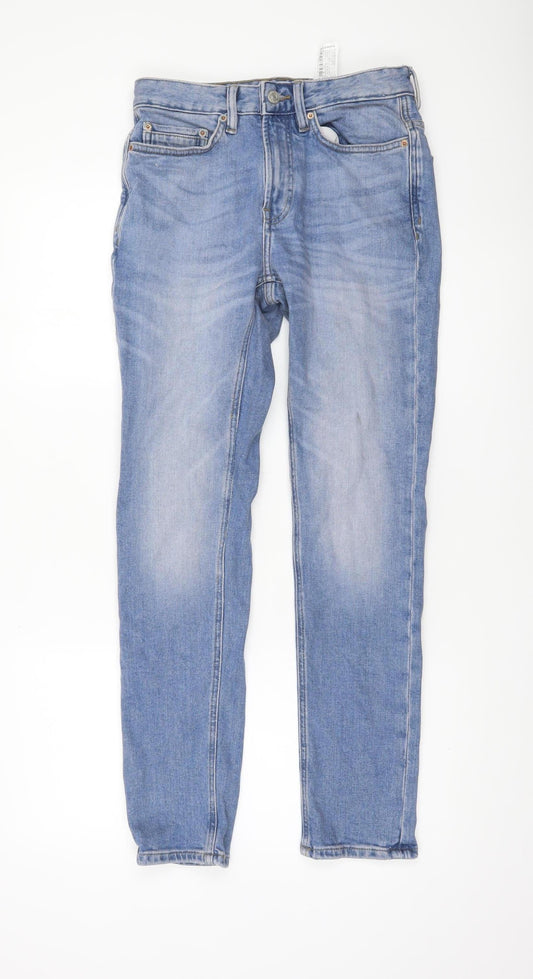 Womens UK Size 8 Pull&Bear Slim Fit Skinny Blue Jeans