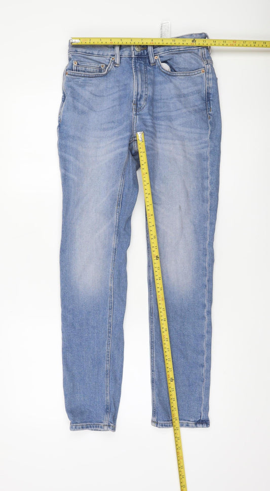 Womens UK Size 8 Pull&Bear Slim Fit Skinny Blue Jeans