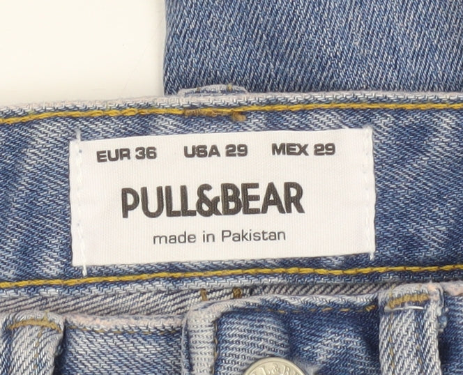 Womens UK Size 8 Pull&Bear Slim Fit Skinny Blue Jeans