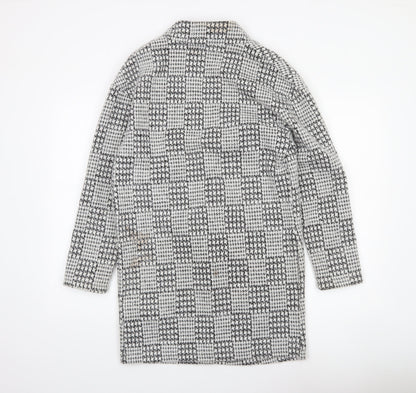 Womens UK Size 8 Marks and Spencer Black Overcoat