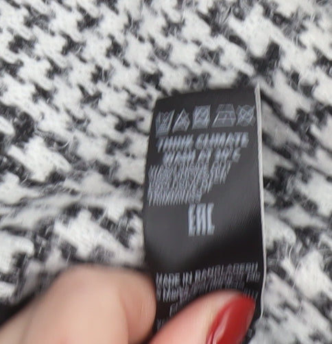 Womens UK Size 8 Marks and Spencer Black Overcoat