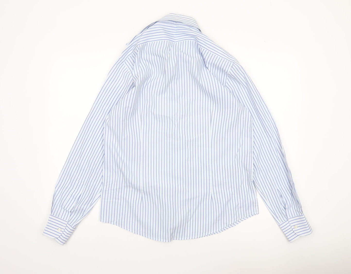 Mens UK Collar Size L Austin Smart Blue  Dress Shirt