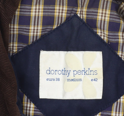Unisex Adults UK Size M Dorothy Perkins Blue Overcoat