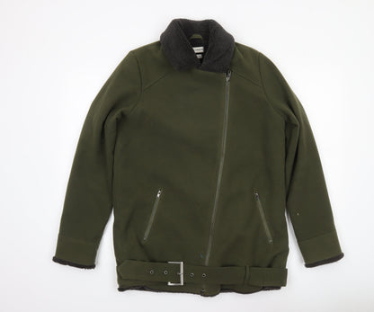 Womens UK Size XS Native Youth Green Biker Coat