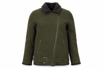 Womens UK Size XS Native Youth Green Biker Coat
