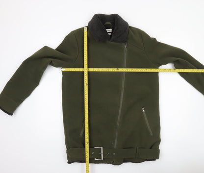 Womens UK Size XS Native Youth Green Biker Coat