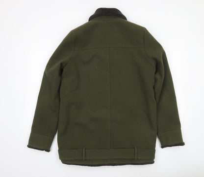 Womens UK Size XS Native Youth Green Biker Coat