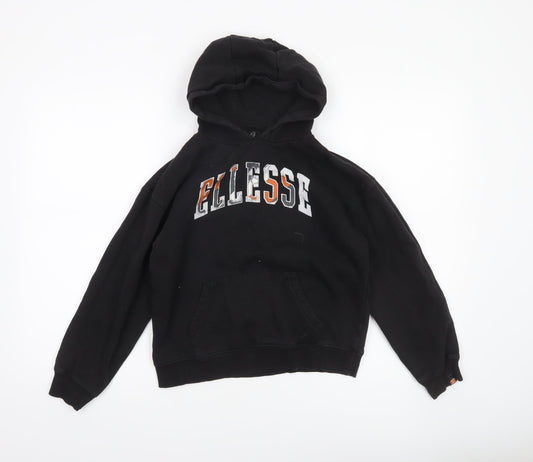 Boys UK Size 10-11 Years ellesse Black Pullover Hoodie