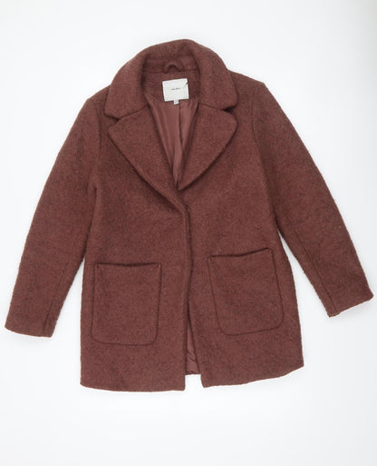 Womens UK Size 12 ICHI Brown Overcoat