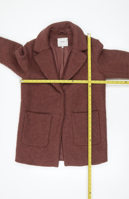 Womens UK Size 12 ICHI Brown Overcoat