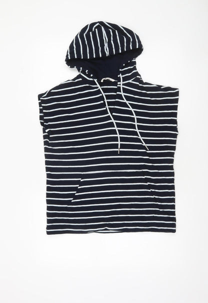 Womens UK Size 10 TU Blue Hooded T-Shirt