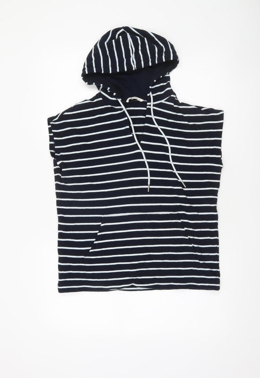 Womens UK Size 10 TU Blue Hooded T-Shirt