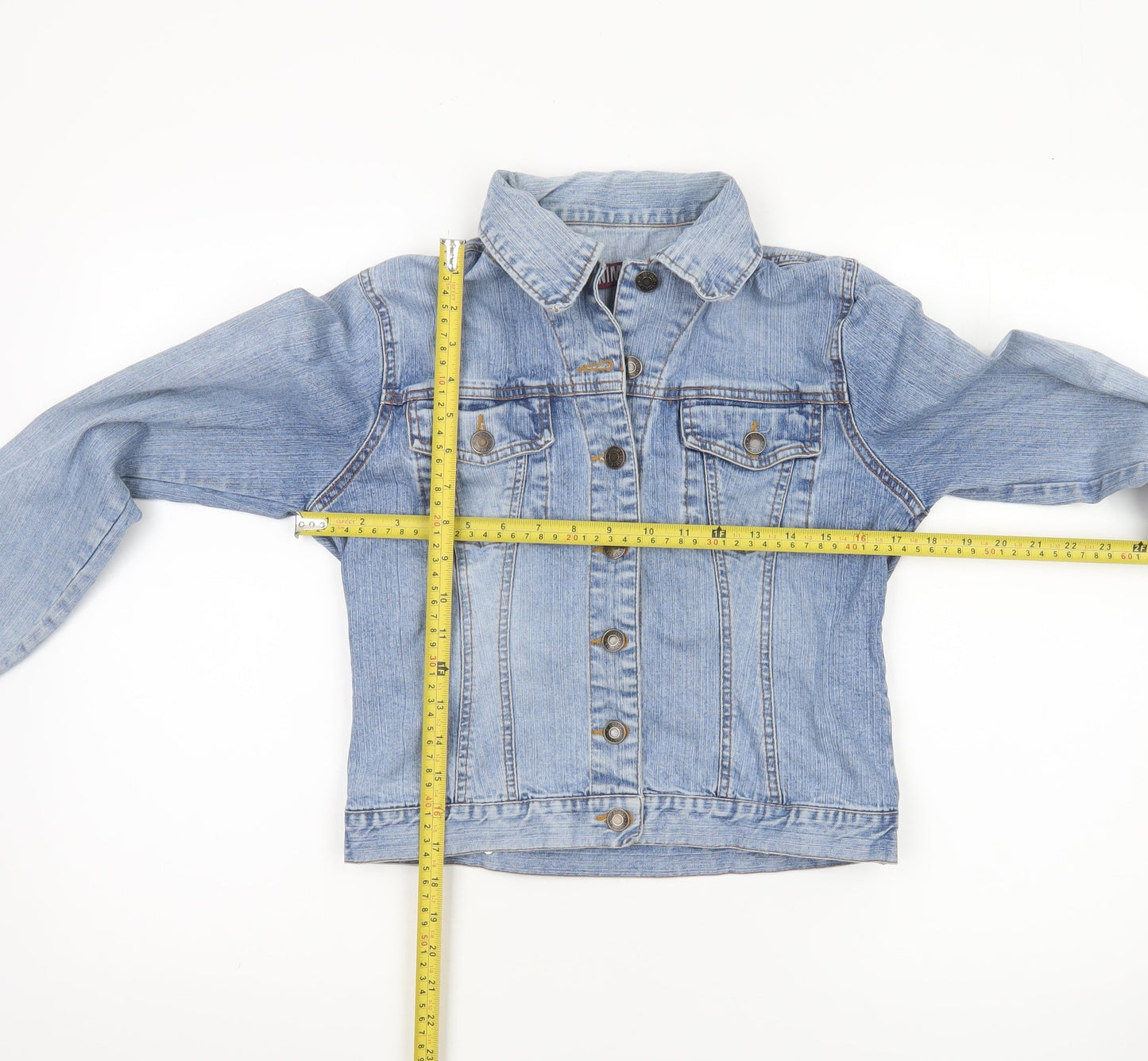 Womens UK Size 10 DENIM CO Blue Basic Jacket