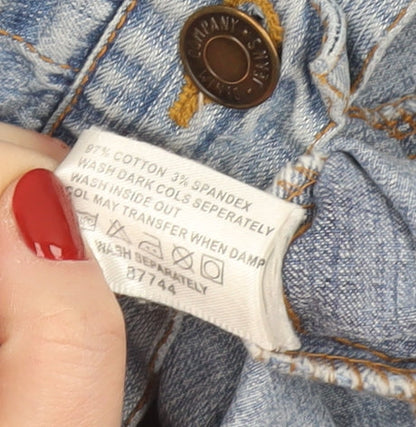 Womens UK Size 10 DENIM CO Blue Basic Jacket
