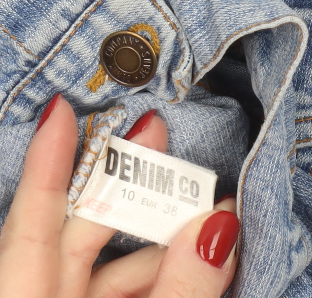Womens UK Size 10 DENIM CO Blue Basic Jacket