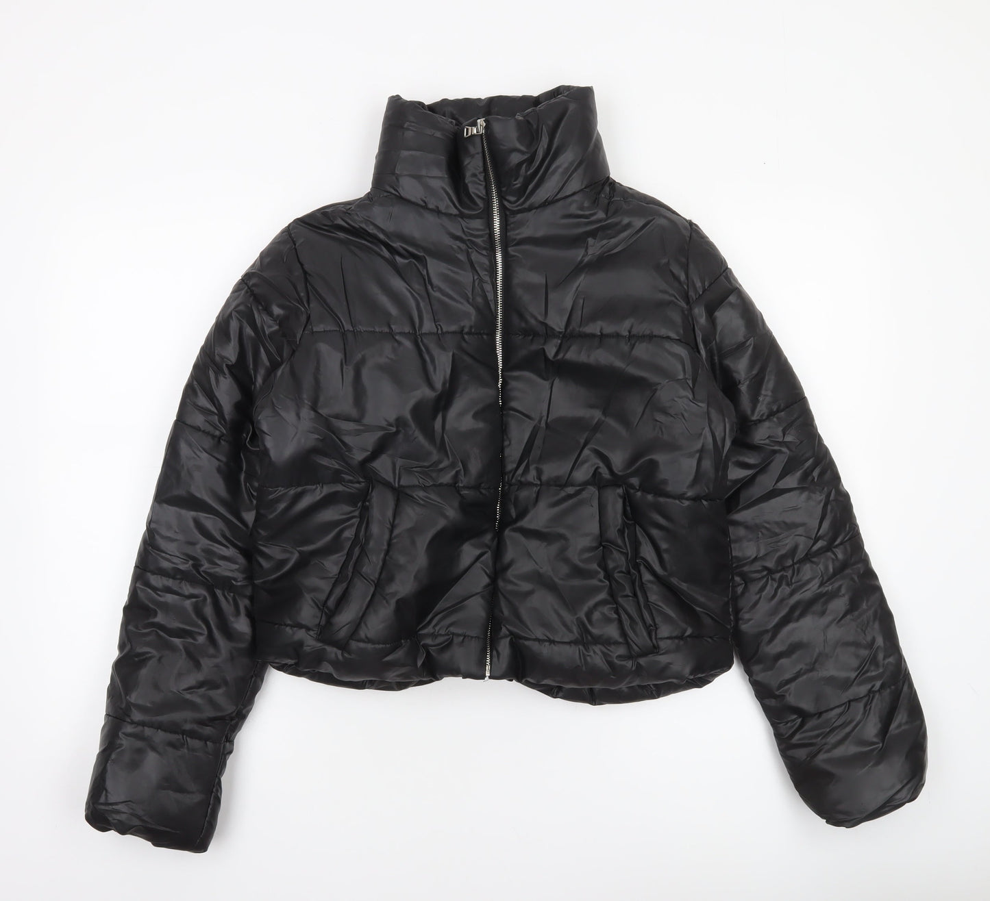 Womens UK Size S Rising Black Puffer Jacket