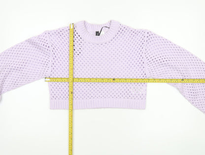 Womens UK Size 2XS H&M Purple Pullover Jumper