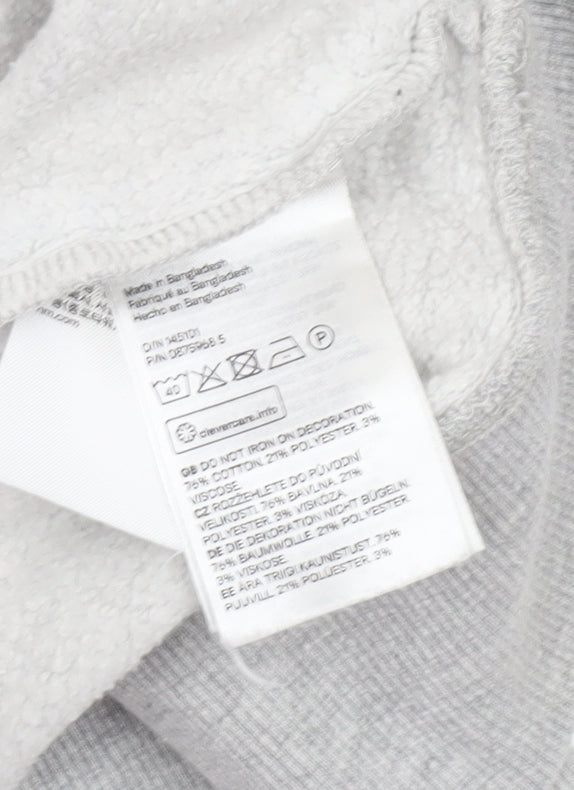 Womens UK Size 12 H&M Grey Pullover Sweatshirt