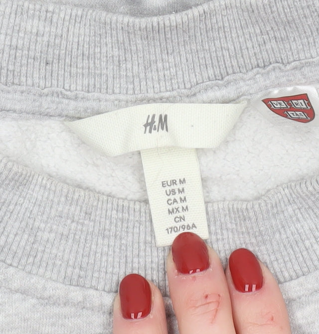 Womens UK Size 12 H&M Grey Pullover Sweatshirt