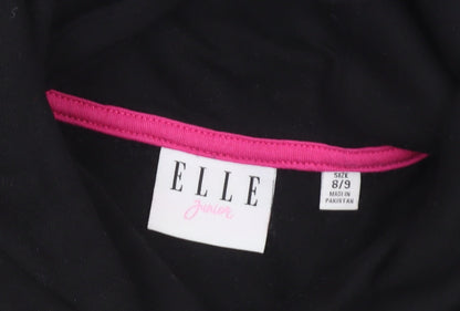 Girls UK Size 8-9 Years ELLE Black Pullover Hoodie