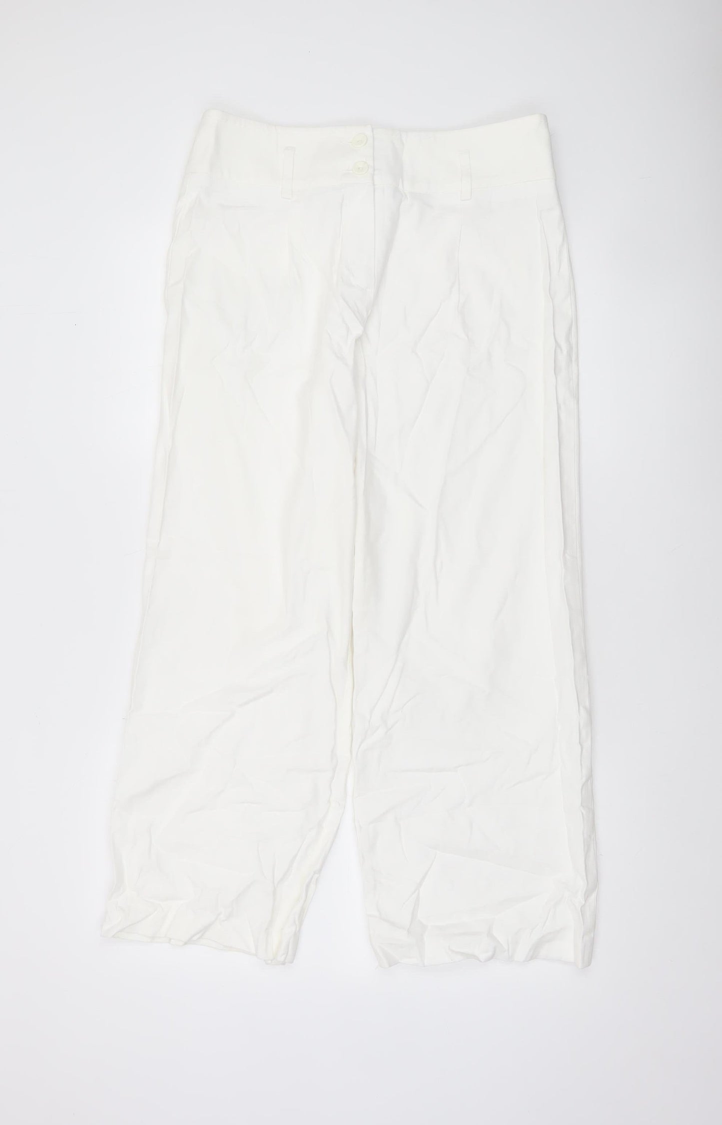 Womens UK Size 14 1 2 3 Regular Fit Casual Business Travel White Trousers