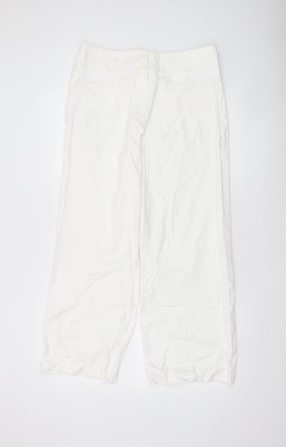 Womens UK Size 14 1 2 3 Regular Fit Casual Business Travel White Trousers