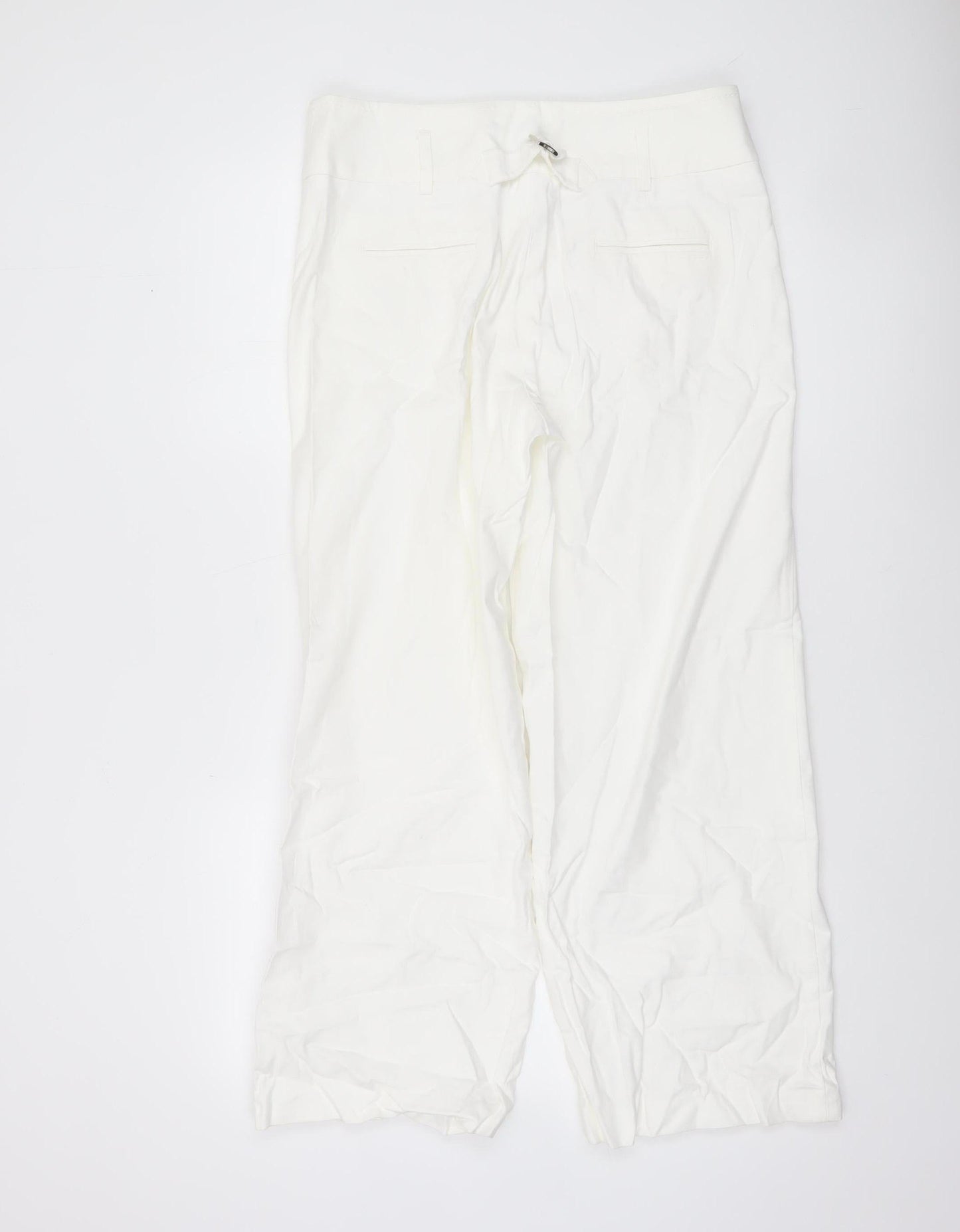 Womens UK Size 14 1 2 3 Regular Fit Casual Business Travel White Trousers