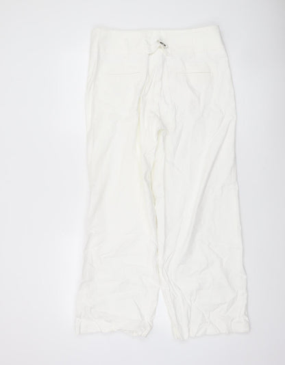 Womens UK Size 14 1 2 3 Regular Fit Casual Business Travel White Trousers