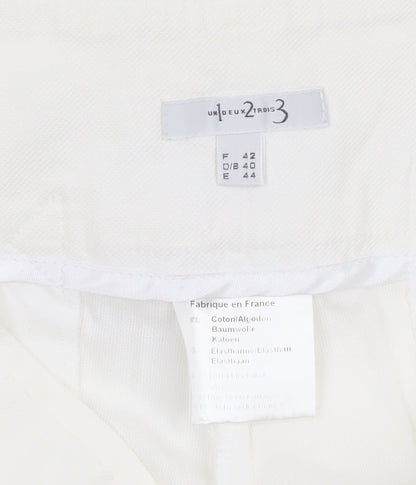 Womens UK Size 14 1 2 3 Regular Fit Casual Business Travel White Trousers
