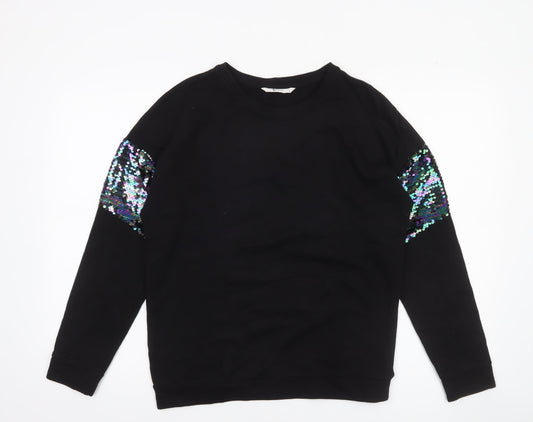 Womens UK Size 8 TU Black Pullover Sweatshirt