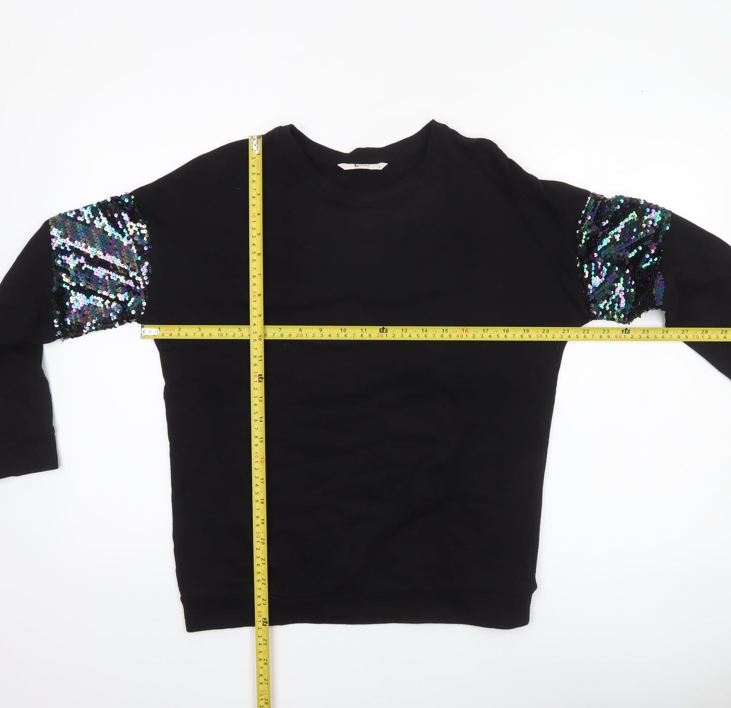 Womens UK Size 8 TU Black Pullover Sweatshirt