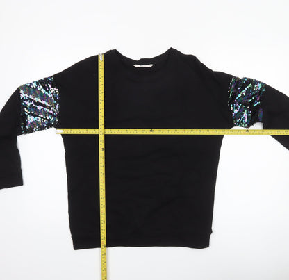Womens UK Size 8 TU Black Pullover Sweatshirt