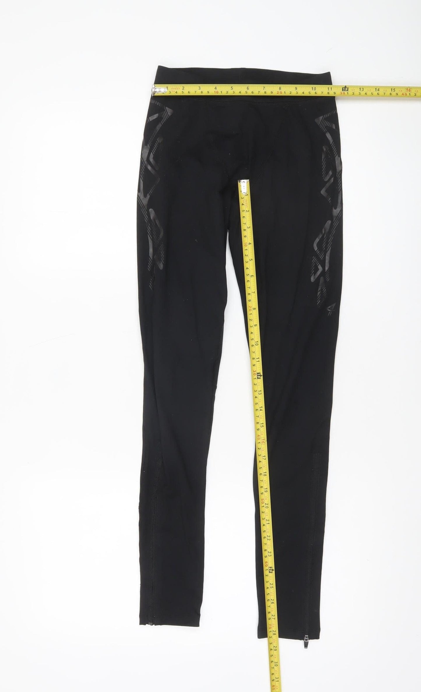 Womens UK Size S Reebok Athletic Fit Leggings Black Leggings