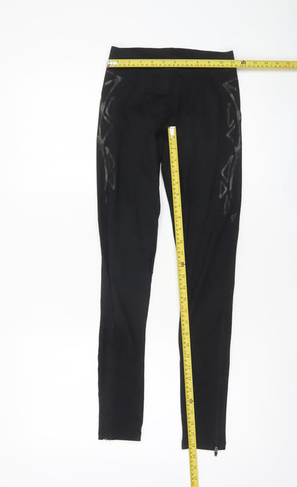Womens UK Size S Reebok Athletic Fit Leggings Black Leggings