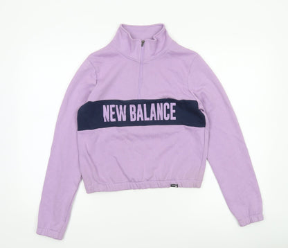 Womens UK Size XS New Balance Purple Pullover Sweatshirt