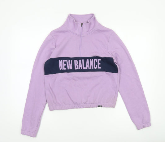 Womens UK Size XS New Balance Purple Pullover Sweatshirt