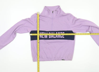 Womens UK Size XS New Balance Purple Pullover Sweatshirt