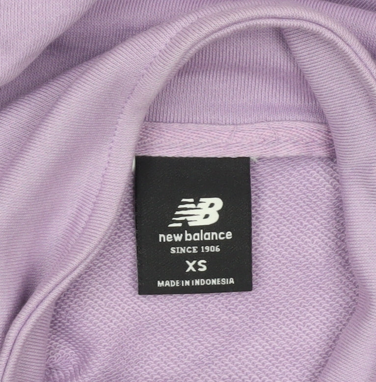 Womens UK Size XS New Balance Purple Pullover Sweatshirt