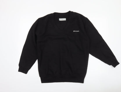 Mens UK Size S John Lewis Black Pullover Sweatshirt