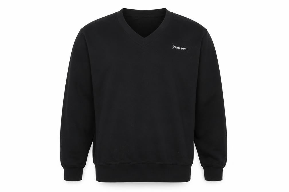 Mens UK Size S John Lewis Black Pullover Sweatshirt