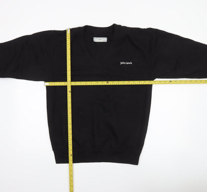 Mens UK Size S John Lewis Black Pullover Sweatshirt