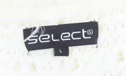 Womens UK Size L Select Ivory Basic Jacket