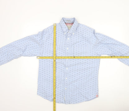 Womens UK Size M Racing Green Blue Classic Button-Up