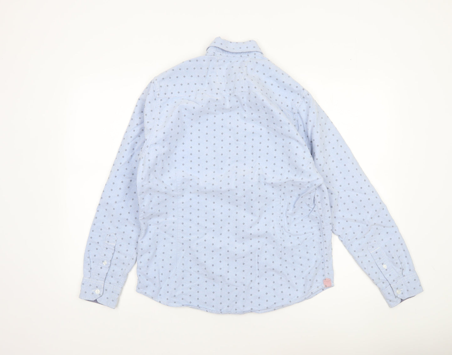 Womens UK Size M Racing Green Blue Classic Button-Up