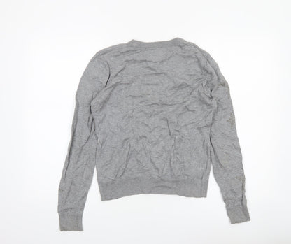 Womens UK Size XS Superdry Grey Pullover Jumper