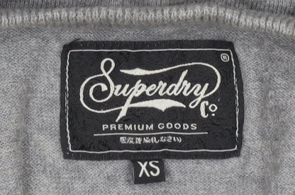 Womens UK Size XS Superdry Grey Pullover Jumper